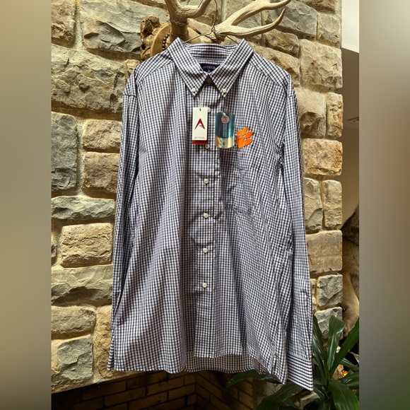 Antigua Clemson button down shirt - Picture 4 of 4